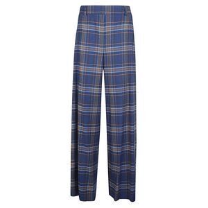 Niu Women's Wide Leg Checked Trousers